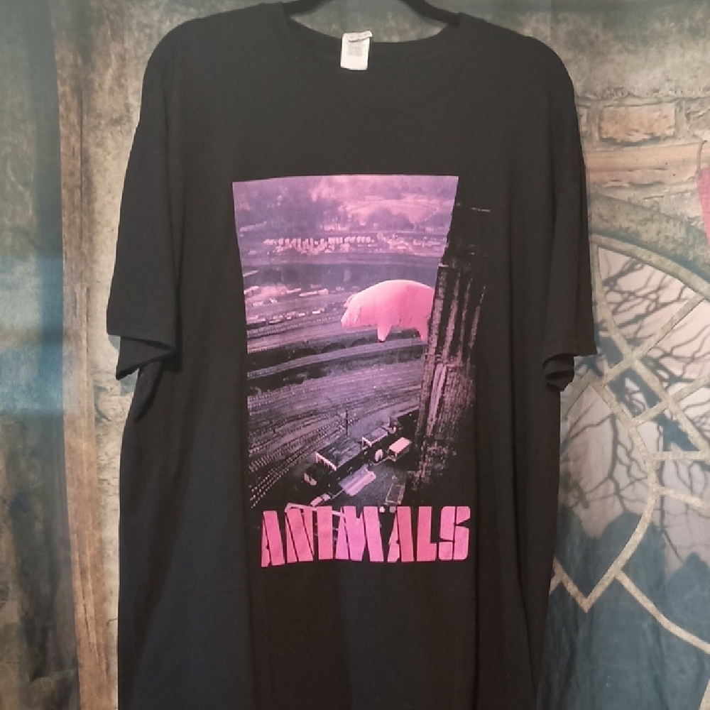 Gildan Black Dress Shirt with Graphic Design